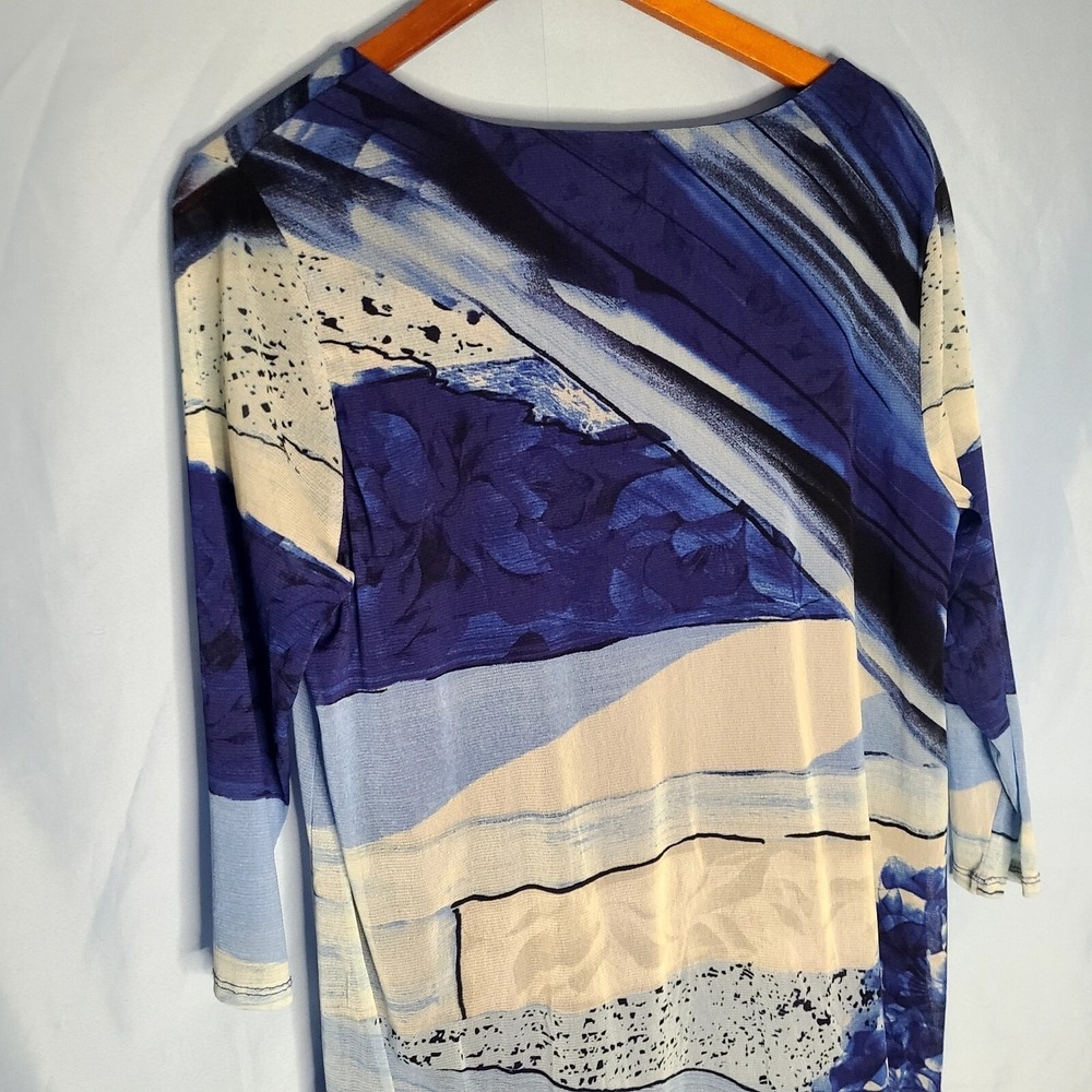 ALFANI Beach Cover-Up: Large Sheer Tunic Top Blouse.